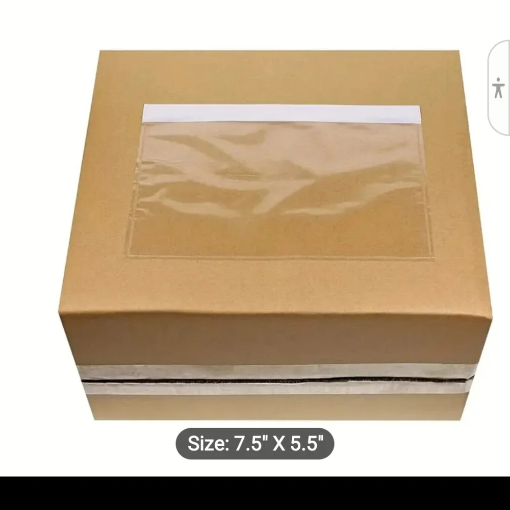 25ct. Clear Adhesive Shipping Labels/Invoice Pocket